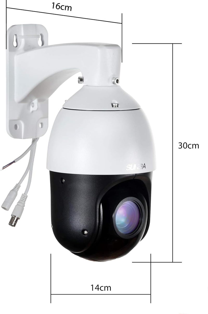 SUNBA Outdoor PTZ Analog Camera, 22X Optical Zoom, 960H CCTV Security Dome Camera, up to 328ft Night Vision with RS485 Control (405-22X) - Image 5